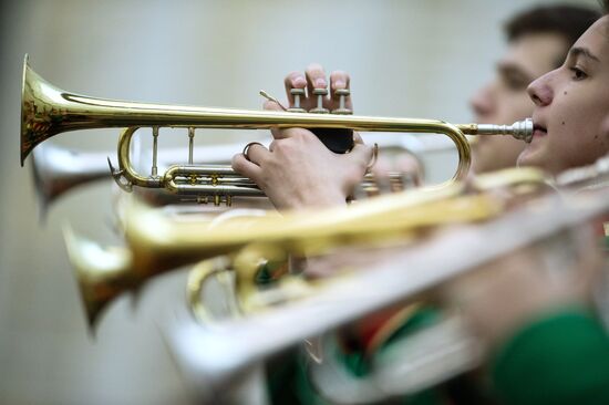 Children's Brass Band Festival marking Defender of the Fatherland Day