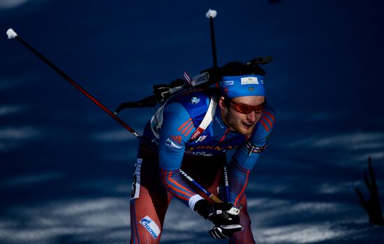 Biathlon World Championships. Men's mass start