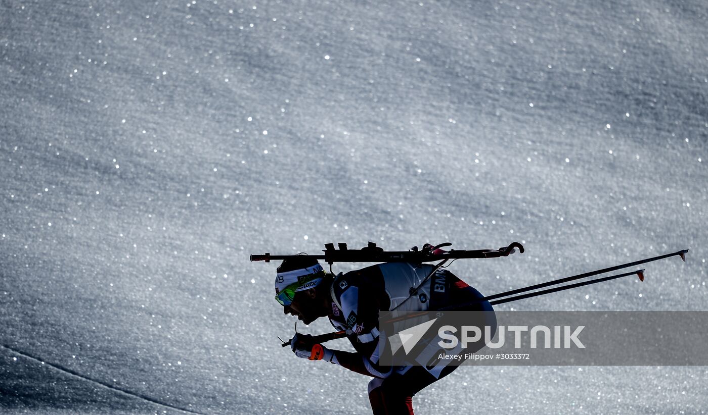 Biathlon World Championships. Men's mass start