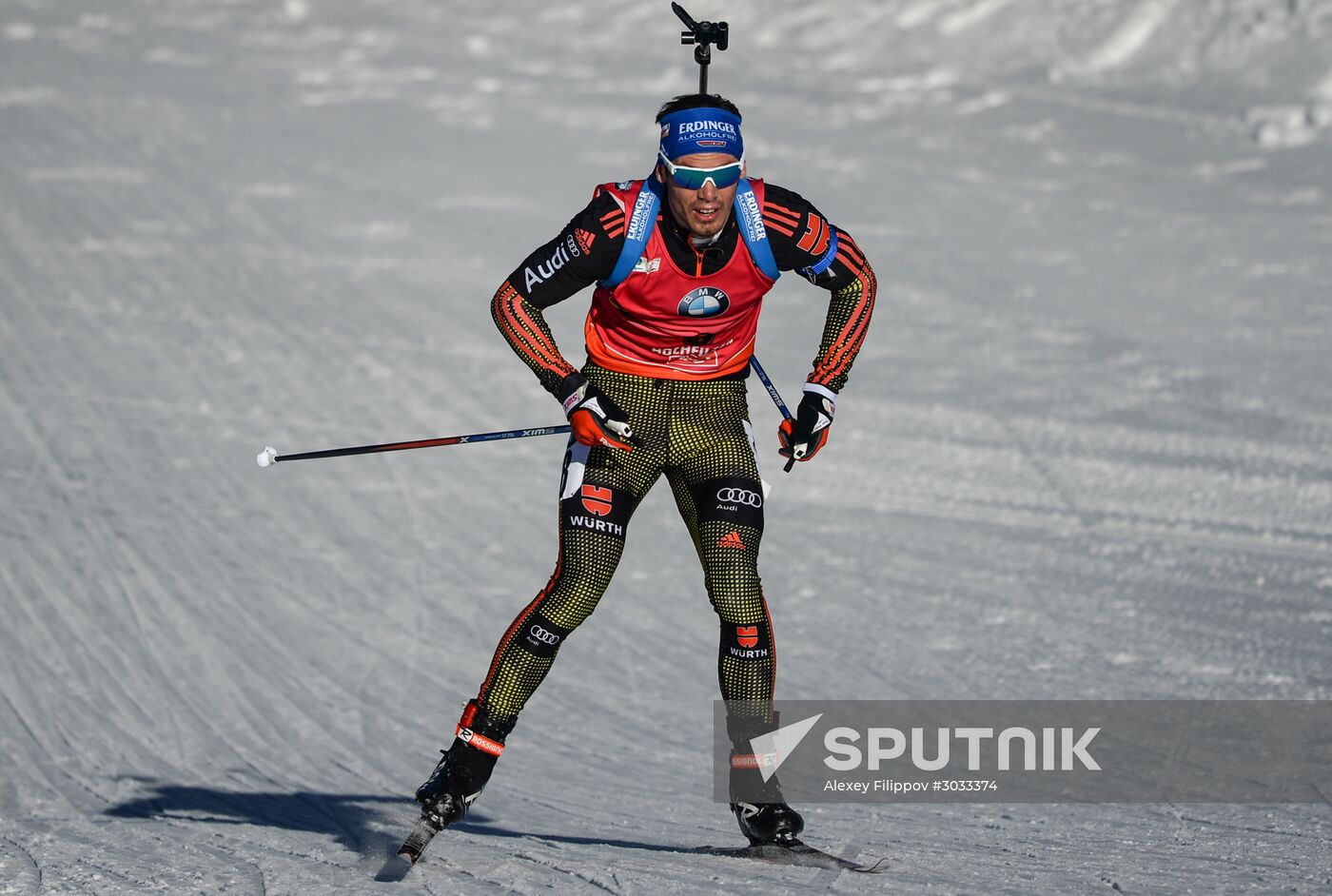 Biathlon World Championships. Men's mass start