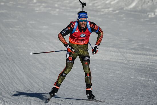 Biathlon World Championships. Men's mass start