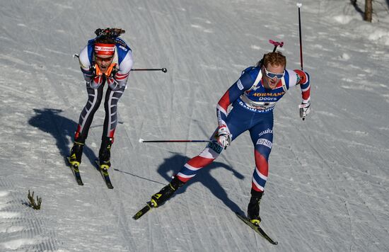 Biathlon World Championships. Men's mass start