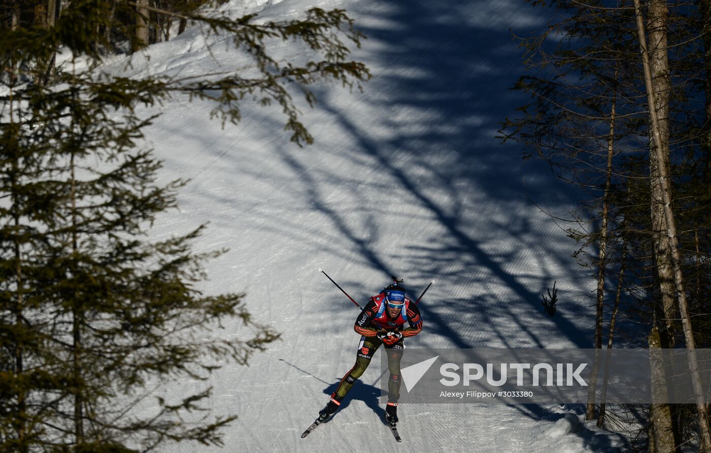 Biathlon World Championships. Men's mass start