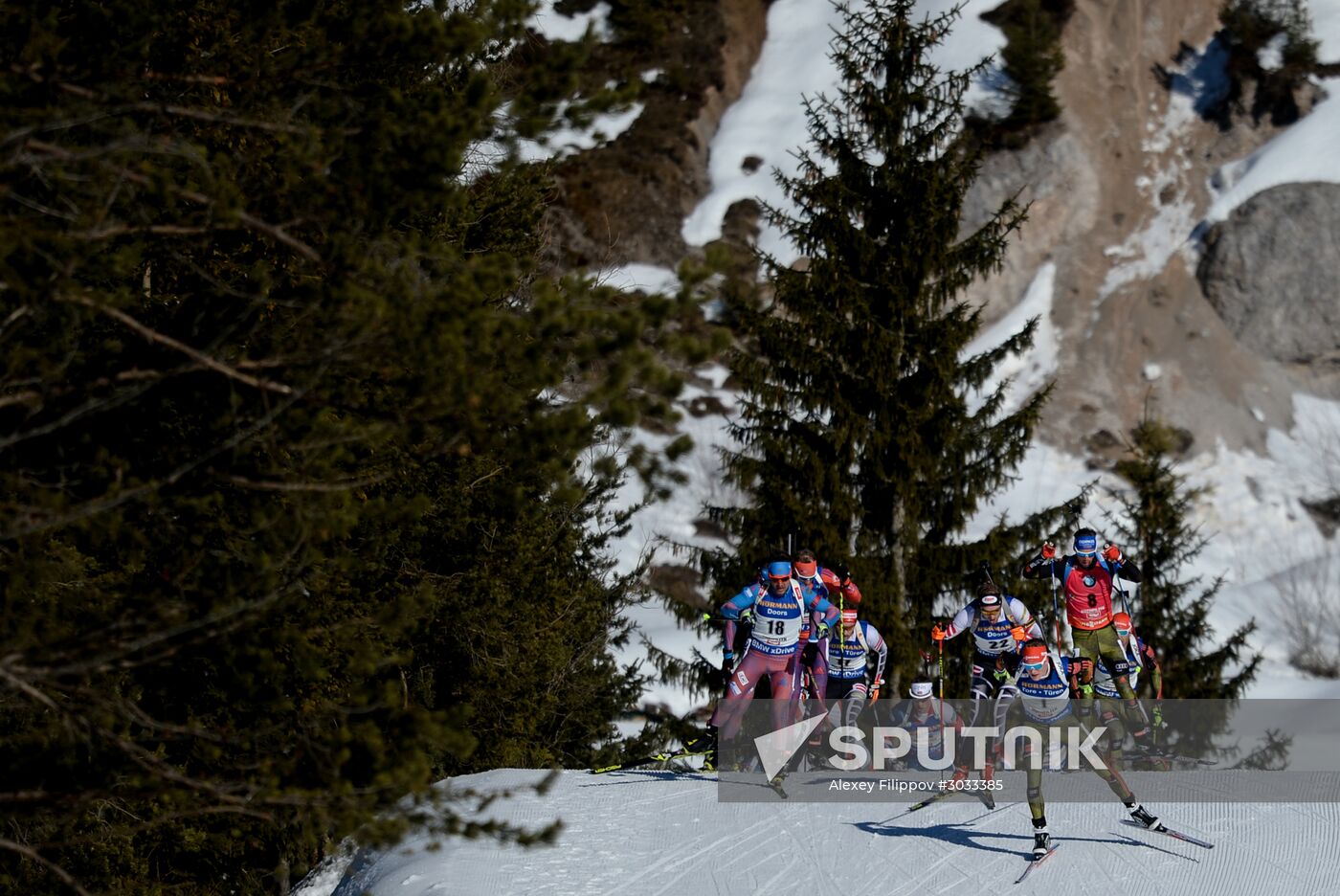 Biathlon World Championships. Men's mass start