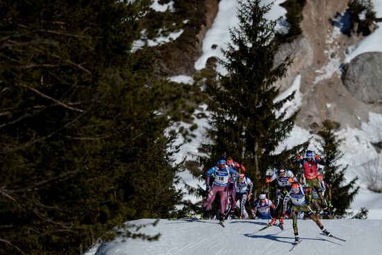 Biathlon World Championships. Men's mass start