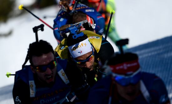 Biathlon World Championships. Men's mass start