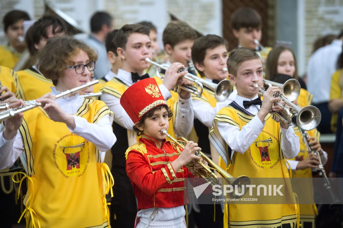 Children's Brass Band Festival marking Defender of the Fatherland Day