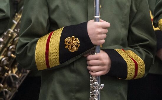 Children's Brass Band Festival marking Defender of the Fatherland Day