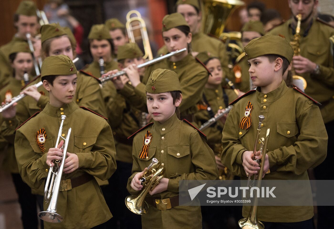 Children's Brass Band Festival marking Defender of the Fatherland Day
