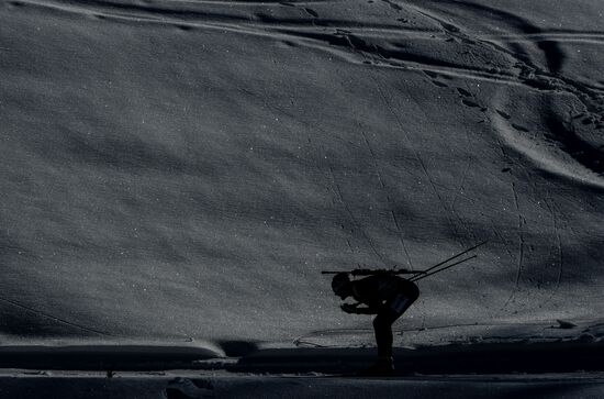 Biathlon World Championships. Men's mass start