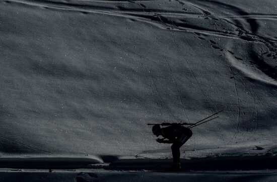 Biathlon World Championships. Men's mass start