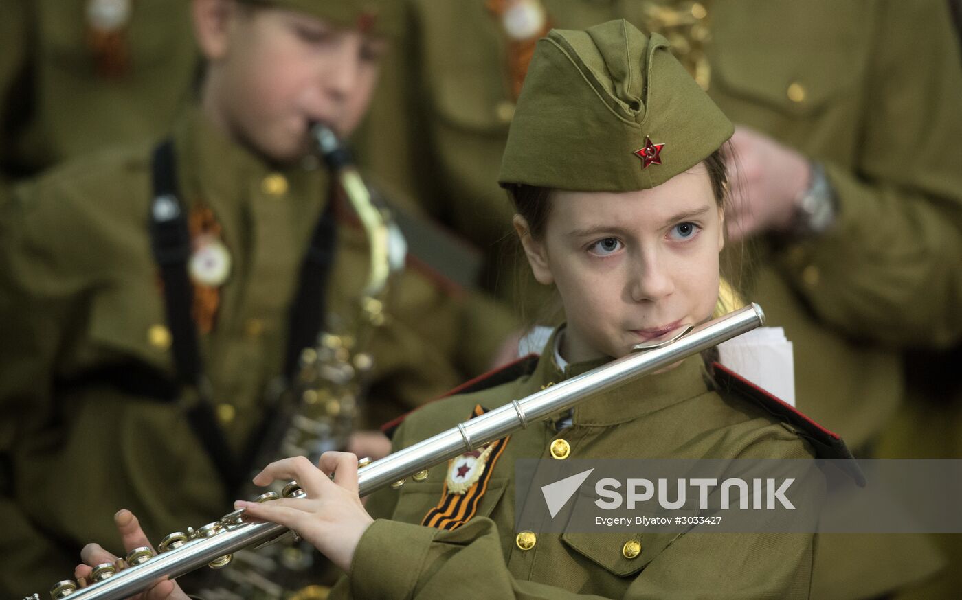 Children's Brass Band Festival marking Defender of the Fatherland Day