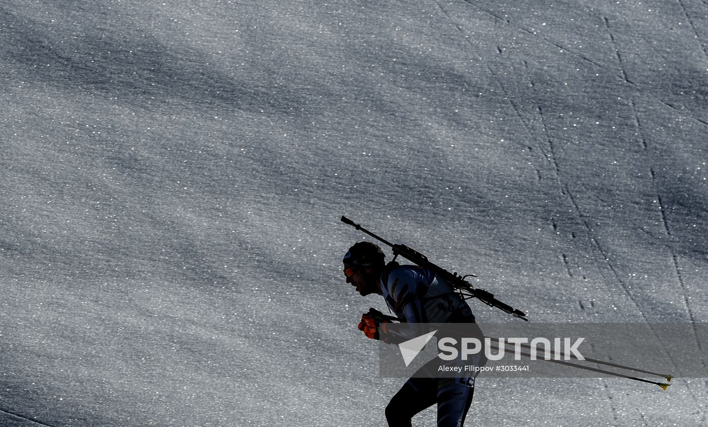 Biathlon World Championships. Men's mass start