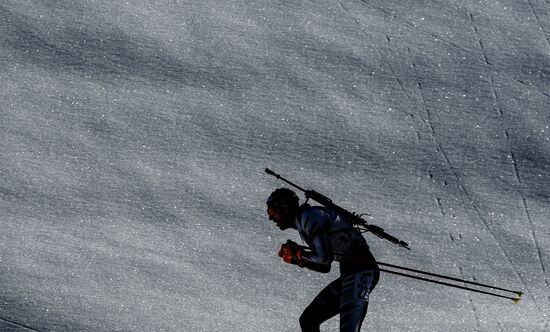 Biathlon World Championships. Men's mass start