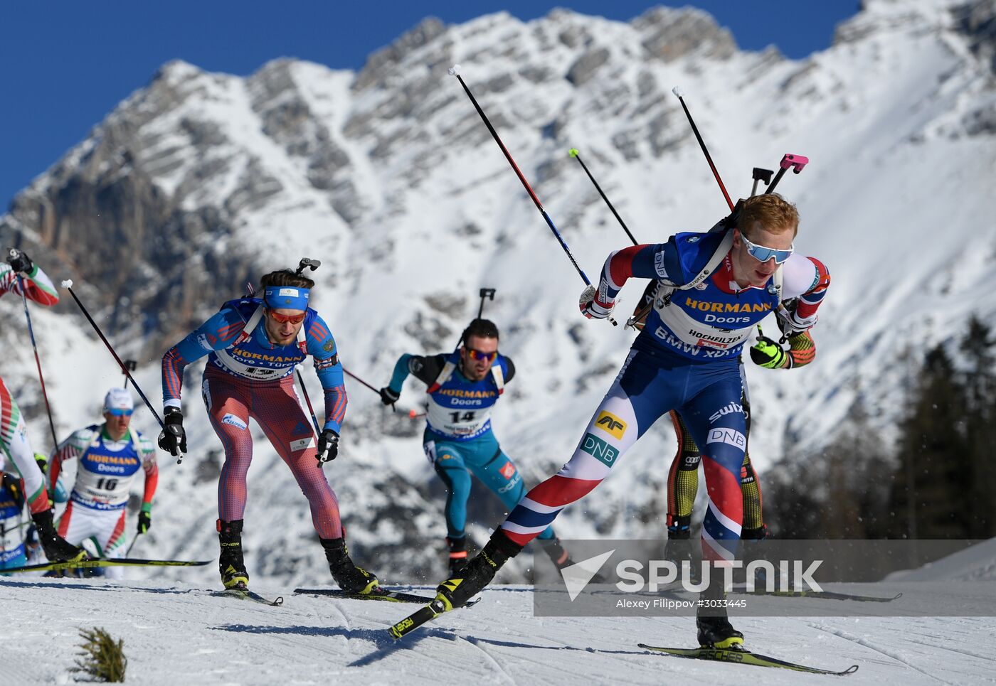 Biathlon World Championships. Men's mass start