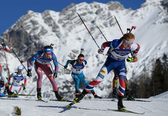 Biathlon World Championships. Men's mass start