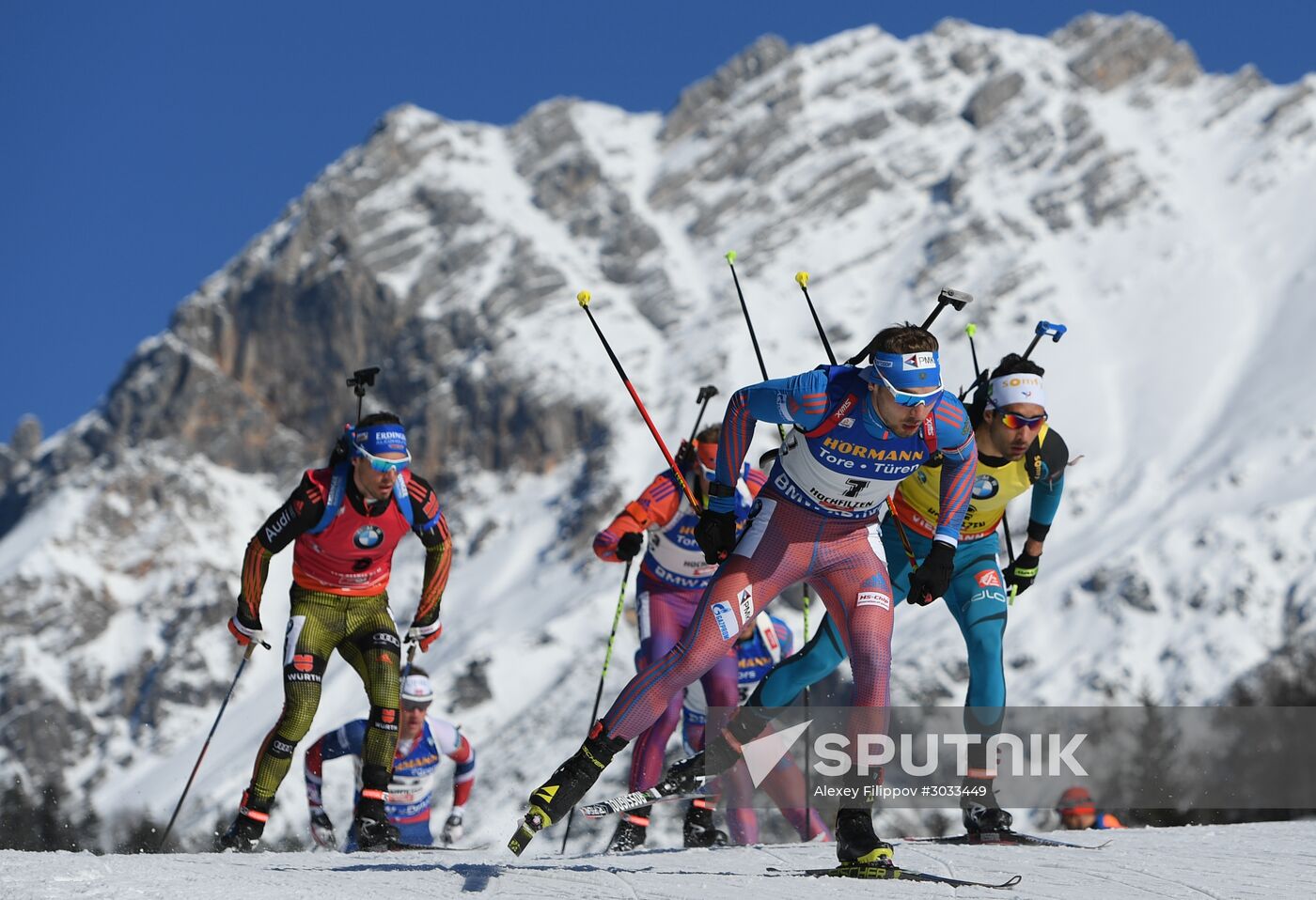 Biathlon World Championships. Men's mass start