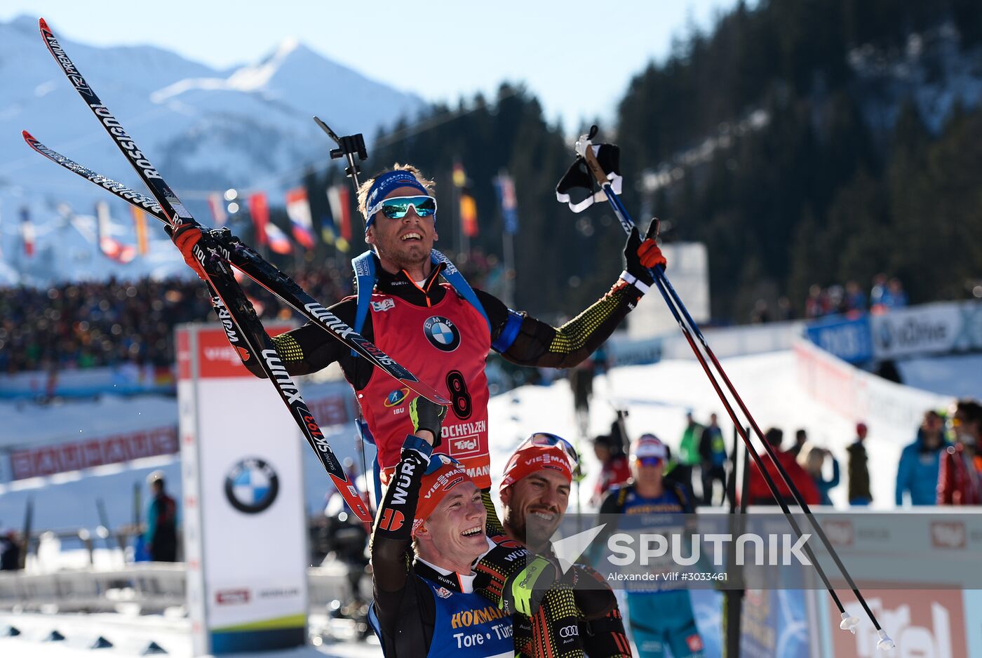 Biathlon World Championships. Men's mass start