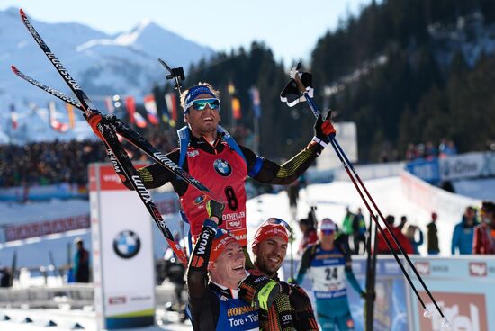 Biathlon World Championships. Men's mass start