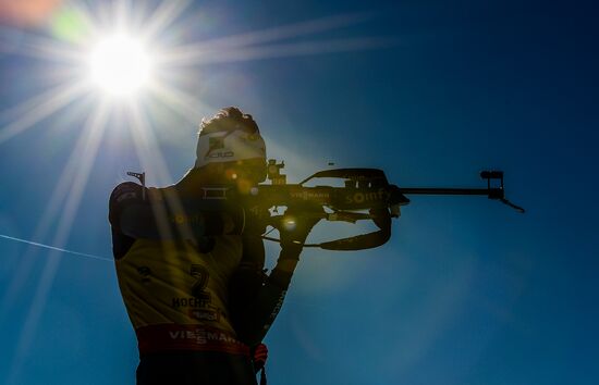 Biathlon World Championships. Men's mass start