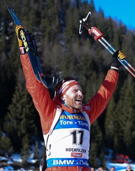 Biathlon World Championships. Men's mass start