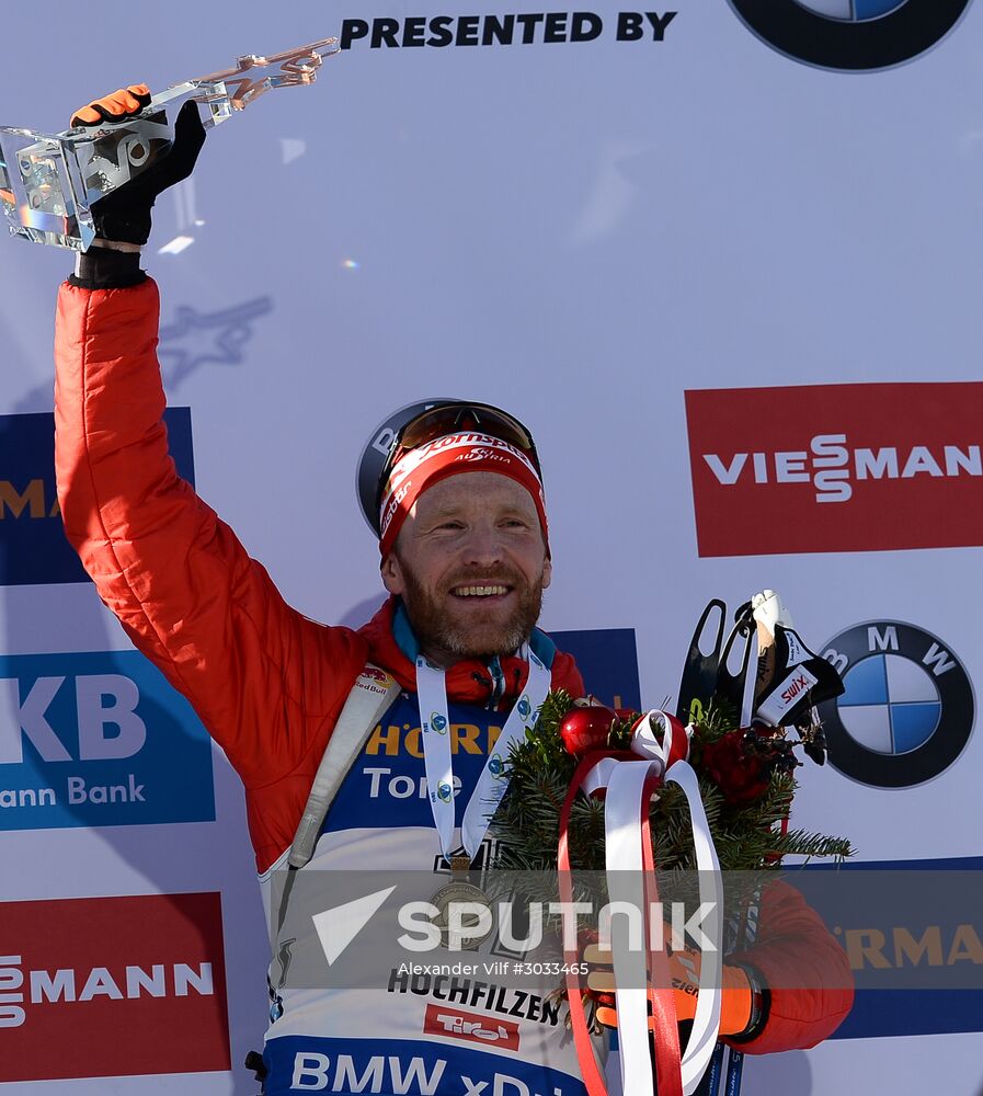 Biathlon World Championships. Men's mass start