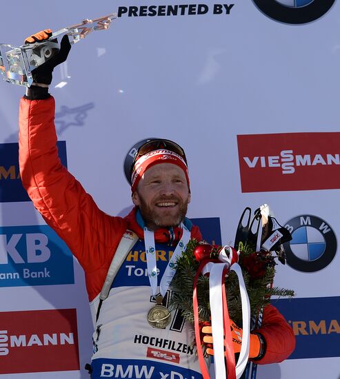 Biathlon World Championships. Men's mass start