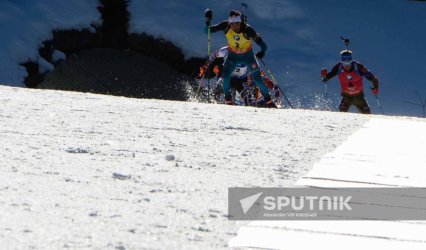 Biathlon World Championships. Men's mass start