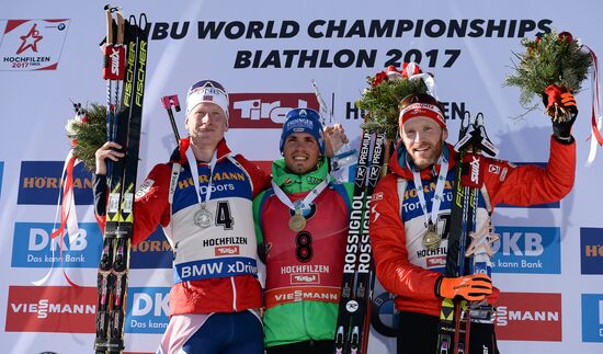 Biathlon World Championships. Men's mass start