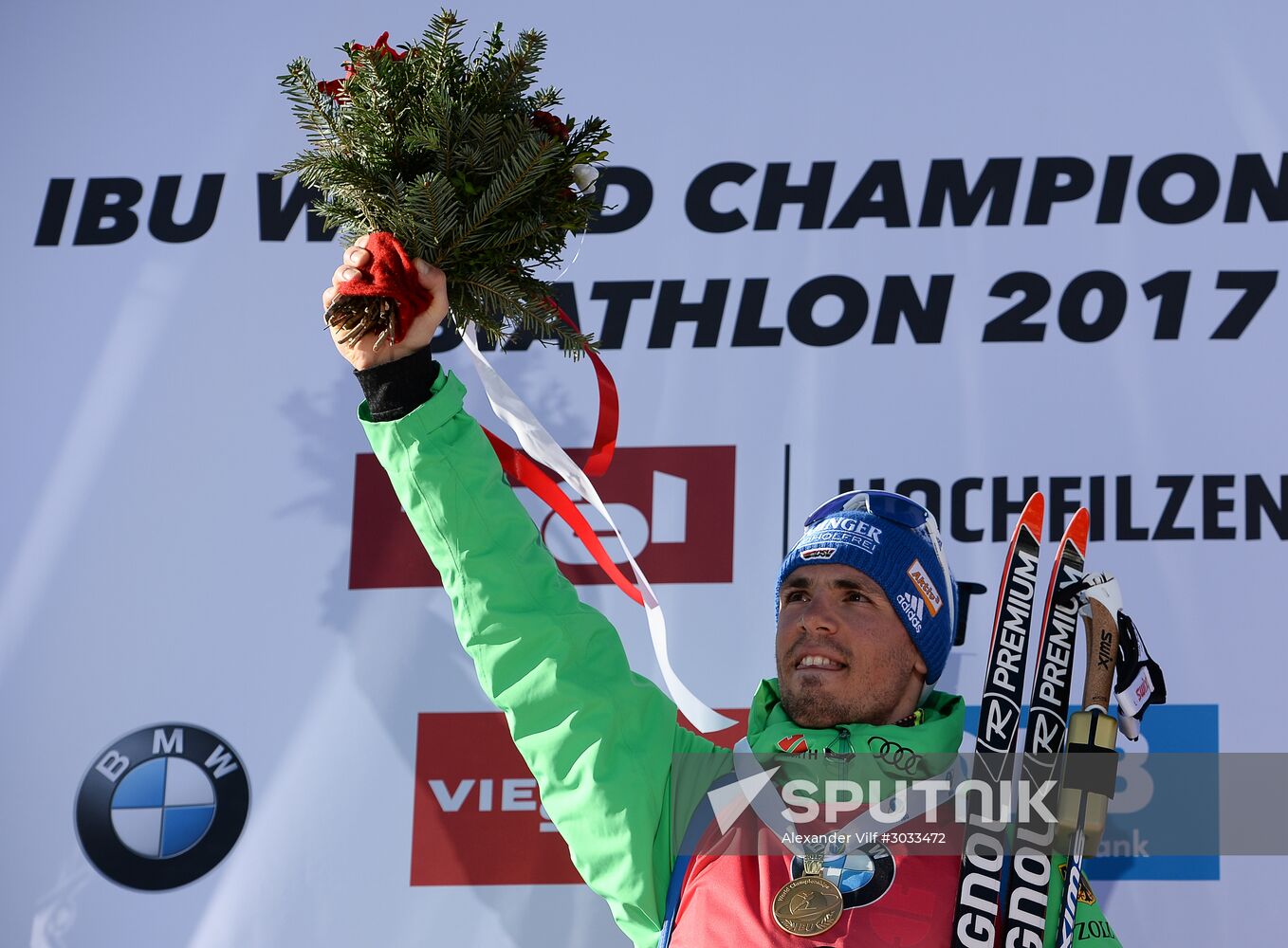 Biathlon World Championships. Men's mass start