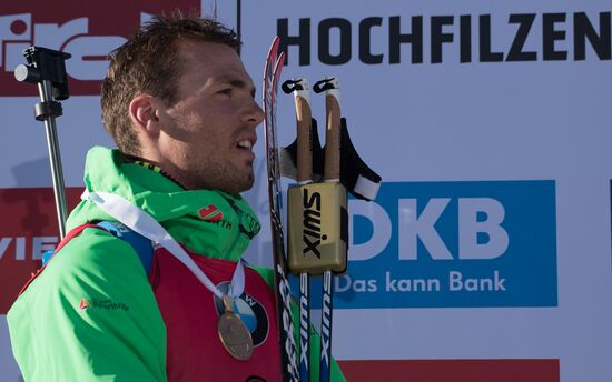 Biathlon World Championships. Men's mass start