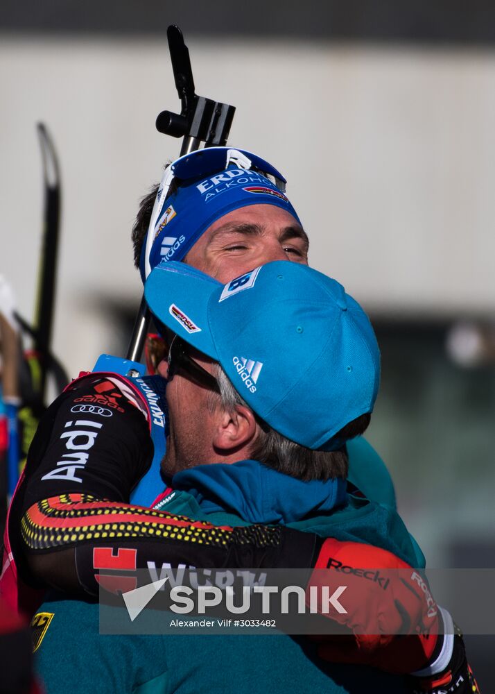 Biathlon World Championships. Men's mass start