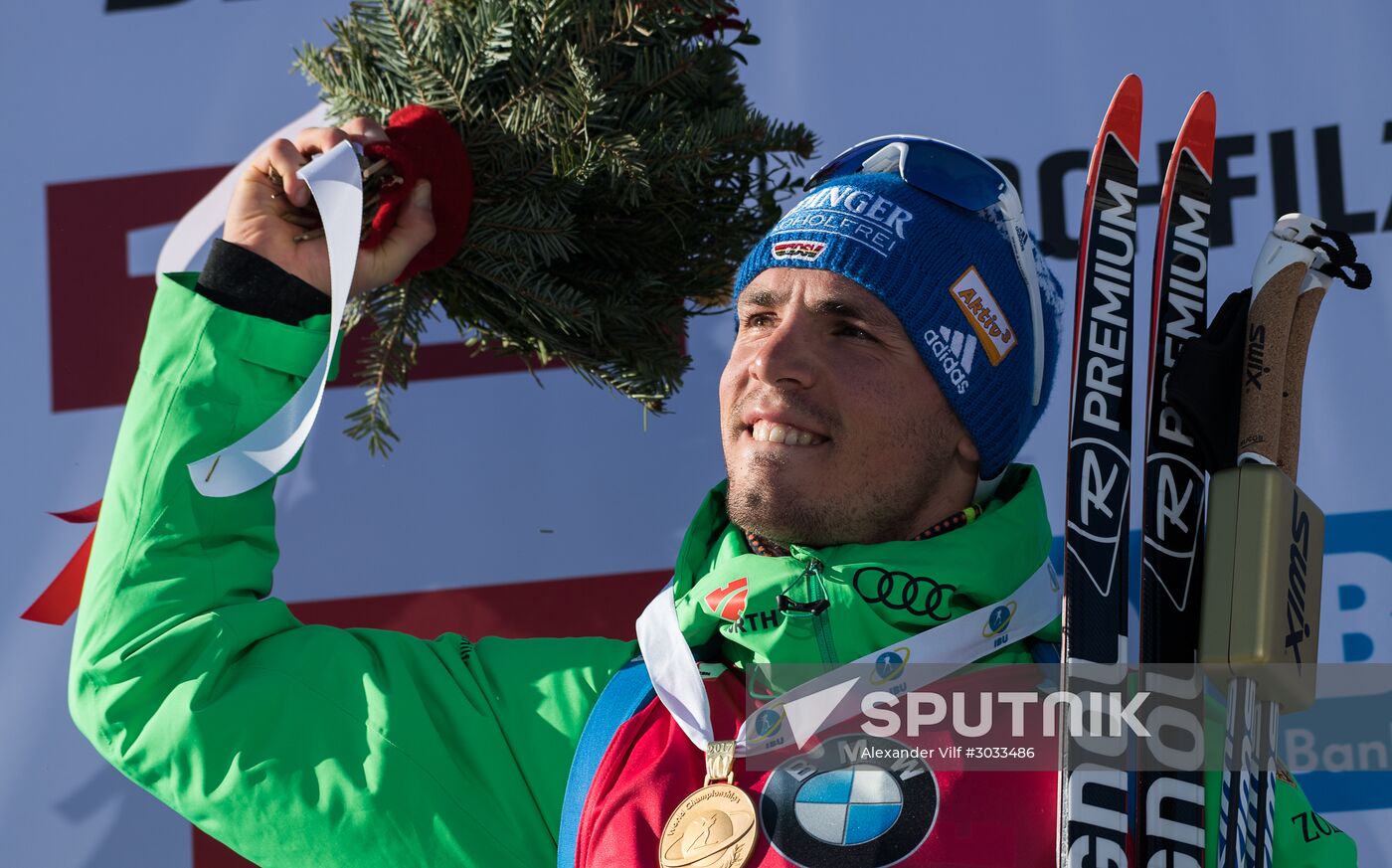 Biathlon World Championships. Men's mass start