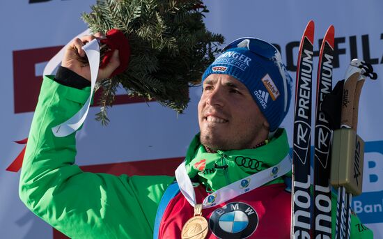 Biathlon World Championships. Men's mass start