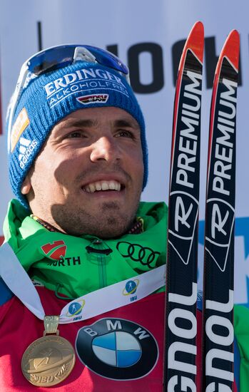 Biathlon World Championships. Men's mass start