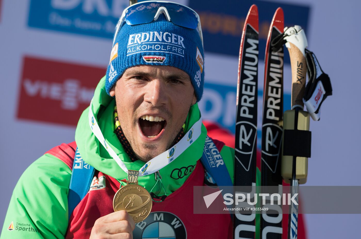 Biathlon World Championships. Men's mass start