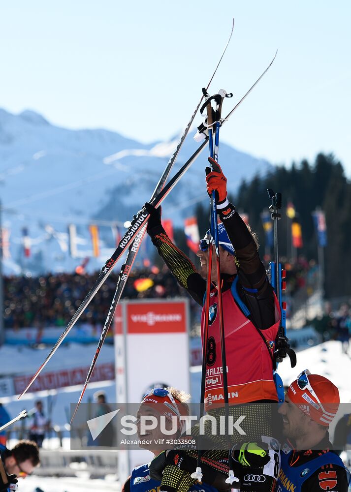 Biathlon World Championships. Men's mass start