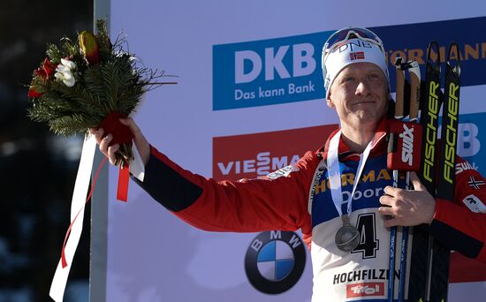 Biathlon World Championships. Men's mass start