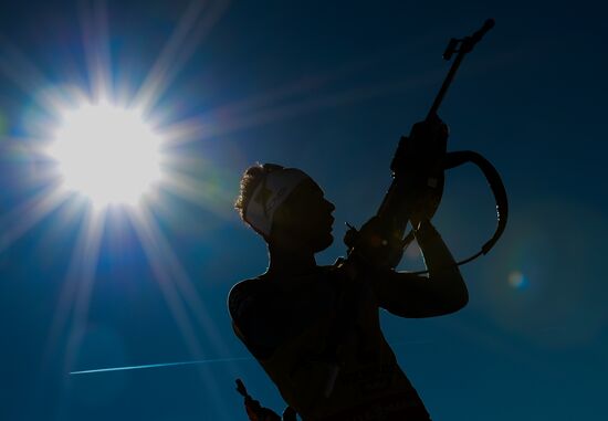 Biathlon World Championships. Men's mass start