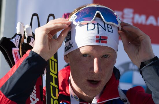 Biathlon World Championships. Men's mass start