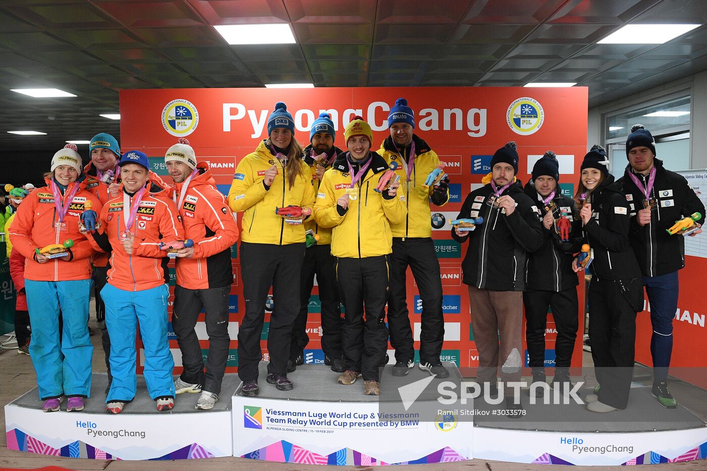 2016–17 Luge World Cup in Pyeongchang. Team relay