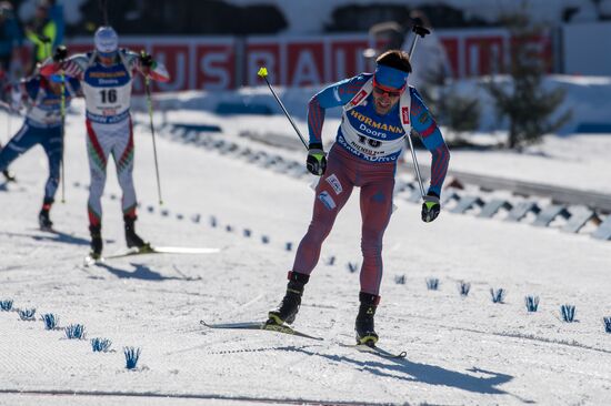 Biathlon World Championships. Men's mass start