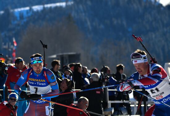 Biathlon World Championships. Men's mass start