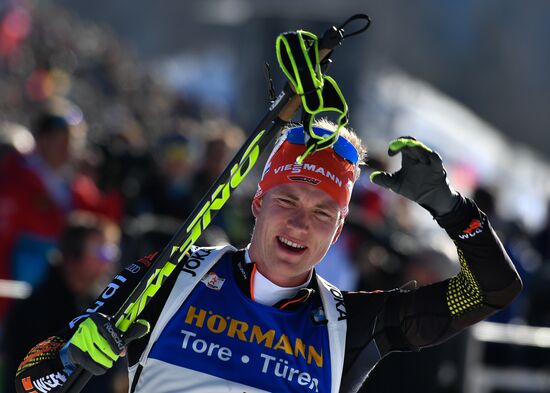 Biathlon World Championships. Men's mass start