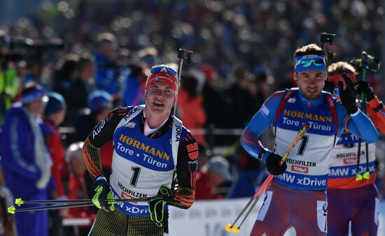 Biathlon World Championships. Men's mass start