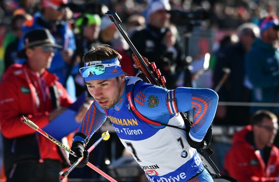 Biathlon World Championships. Men's mass start