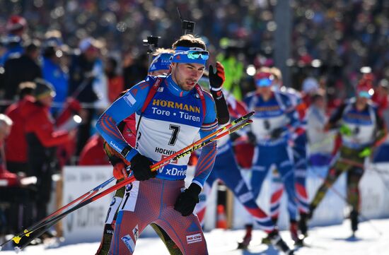 Biathlon World Championships. Men's mass start