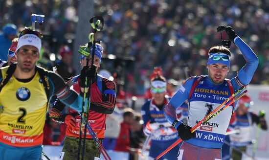 Biathlon World Championships. Men's mass start