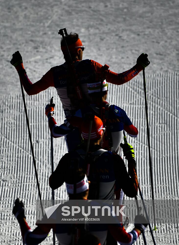 Biathlon World Championships. Men's mass start