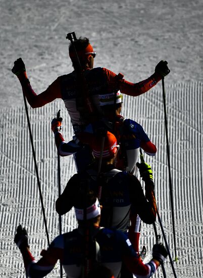 Biathlon World Championships. Men's mass start